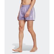 Adidas HT4421-001 Mor Adicolor 3-Stripes Swim Shorts Erkek Mayo