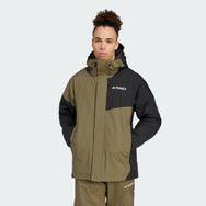 Adidas IT3206 Yeşil Terrex MT 2L INSUL JKT Erkek Outdoor Mont