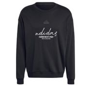 Adidas IW3542-001 Siyah Brand Love French Terry Sweatshirt Erkek Sweatshirt