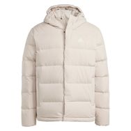 Adidas IZ4702 Helionic Hooded Down Bej Erkek Mont