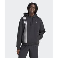 Adidas JV9879-001 Front Stripes Hoodie Siyah Erkek Sweatshirt