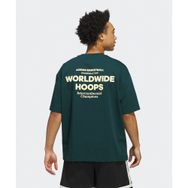 Adidas JW6647-001 Yeşil Worldwide Hoops GFX Erkek T-Shirt