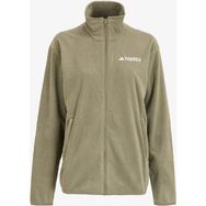 Adidas JX5069 MT ESS FZ FI Yeşil Erkek Fermuarlı Normal Düz Polar Sweatshirt