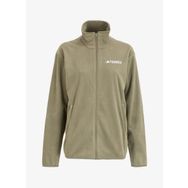 Adidas JX5069 MT ESS FZ FL Düz Yeşil Erkek Polar Sweatshirt