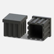 Adilon 20x40 mm 4'lü Plastik Çizgili Tapa