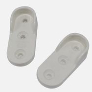 Adilon Oval Beyaz Plastık Askı Flanşı