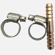 Admiral 12 mm Kelepçeli Krom Pirinç Hortum Eki