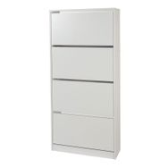 Adore Flat Duo Beyaz 4 Katlı Ayakkabılık Dolabı