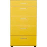 Adore Mobilya SFN-550-HH-1 Trendline Sarı 5 Çekmeceli Şifonyer