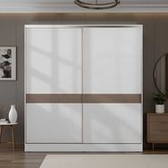 Adore Mobilya Vizon Zebra 207x223x60 cm Milano Sürgülü Gardırop