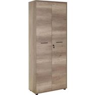 Adore Newyork Açık Ceviz Tori 72x187x34 cm GxYxD 5 Raflı Tam Kapaklı Kilitli Kitaplık