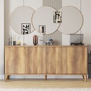 Adore Sephia Oslo Ceviz 182x85x50 cm Yemek Odası Konsol