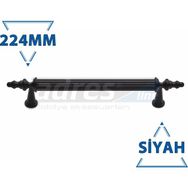 Adresline 4'lü 224 mm Siyah Gündüz Kulp