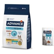 Advance Somonlu Kısırlaştırılmış 10 kg Kedi Mama + Advance Morina Balıklı Kısır Kedi Pouch 2x85 gr Yaş Mama