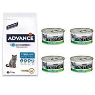 Advance Sterilised 1.5 kg Hindili Kısırlaştırılmış Kedi Maması + Pro Plan 4 Adet Sterilised Konserve Yaş Mama