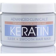 Advanced Clinicals Keratin 340 gr Yumuşak ve Pürüzsüz Saçlar için Saç Maskesi