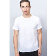 Adze ADZ9280 Beyaz Bisisklet Yaka Erkek T-Shirt