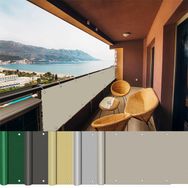 Aerey B094N4J3Q1 Boz Kahverengi Balkon Brandası