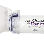 AEROCHAMBER - PLUS FLOW-VU Anti - Static Valved Holding Chamber (MOR YETİŞKİN KÜÇÜK MASKE)