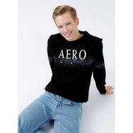 Aeropostale Baskılı Siyah Erkek Şort Mayo