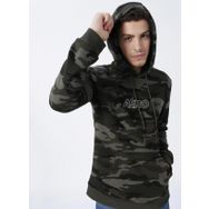 Aeropostale E-1626 Haki Kapüşon Yaka Baskılı Erkek Sweatshirt