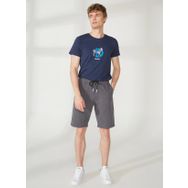 Aeropostale E-HUNTER Düz Antrasit Erkek T-Shirt