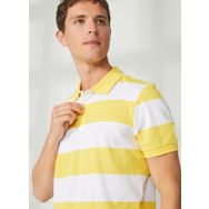 Aeropostale E-Vale Sarı-Beyaz Çizgili Polo Erkek T-shirt