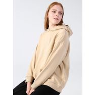 Aeropostale K-TEAM Koyu Bej Kapüşon Yaka Nakışlı Kadın Sweatshirt