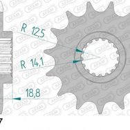 Afam Aprilia Capanord 1000/RSV/RST 1000 525 Çelik Ön Dişli
