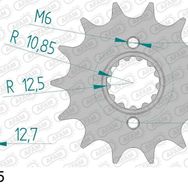 Afam Kawasaki KLR 650 520 Çelik Ön Dişli