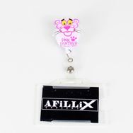 Afillix Concept Pembe Pntr Tasarım Pleksi Yoyo Şeffaf Kart Koruyucu Yaka Kartı