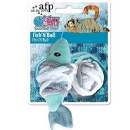 AFP Knotty Habit İplik Balık Peluş Renkli Kedi Oyuncağı