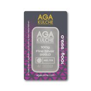 AgaKulche 100 Gram 999.0 Külçe Gümüş