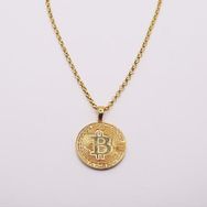 AgaKulche 14 Ayar Bitcoin Kolye