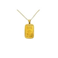 AgaKulche 2.5 gr 24 Ayar Kalemli Külçe Altın Kolye