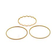 AgaKulche 30 gr 2'li Ajda Kanallı + Zikzak 22 Ayar Altın Bilezik