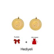 AgaKulche Eski Kulplu 2 Adet Ziynet Çeyrek Altın