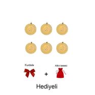 AgaKulche Eski Kulplu 6 Adet Ziynet Çeyrek Altın