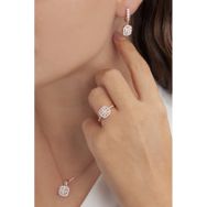 AgaKulche Rose S46-RB 925 Kare Baget Model Gümüş Set