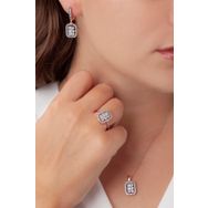 AgaKulche S48EB 925 11 gr Kalemli Baget Model Kadın Gümüş Set