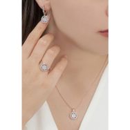 AgaKulche S54EB 925 11 gr Kalemli Tek Taş Baget Kadın Gümüş Set
