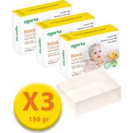 Agarta 3x150 gr Göz Yakmayan Doğal Bebek Sabunu