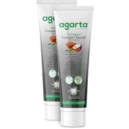 Agarta Doğal Hindistan Cevizi Özlü Aktif Karbon 2x100 ml Diş Macunu