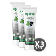 Agarta Doğal Hindistan Cevizi Özlü Aktif Karbonlu 3x100 ml Diş Macunu