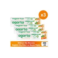 Agarta Doğal Misvak Özlü Florürsüz 3x100 ml Diş Macunu