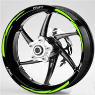 Agdeniz Beyaz-Fıstık Yeşili Drift Uyumlu Motosiklet Jant Şeridi