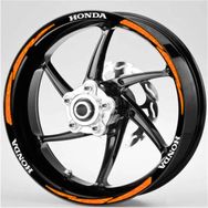 Agdeniz Turuncu Honda Motosiklet Jant Şeridi