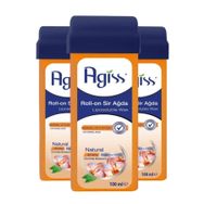 Agiss Roll-On Naturel 3x100 ml Sir Ağda