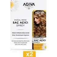 Agiva 2x150 ml Doğal Renk Açıcı Saç Spreyi