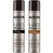 Agiva Dolgunlaştırıcı Fiber Siyah Kahverengi 2x150 ml Saç Spreyi